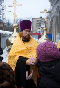 Освящены кресты и купола храма во имя великомученицы Екатерины г. Саратова