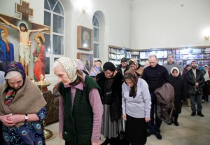 Всенощное бдение в Благовещенском храме г. Вольска