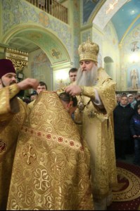 Великая Рождественская вечерня в храме в честь Покрова Пресвятой Богородицы г. Саратова