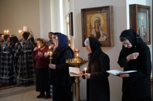 Великое повечерие с чтением канона преподобного Андрея Критского в Свято-Троицком кафедральном соборе г. Вольска