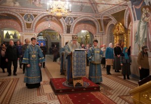 Полиелейная утреня в Свято-Троицком кафедральном соборе г.Саратова