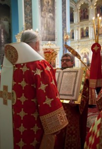 Всенощное бдение в храме в честь Сошествия Святого Духа г.Саратова
