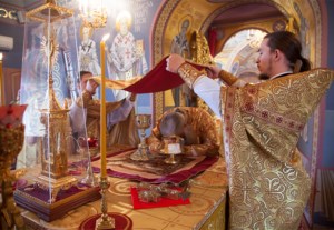 Божественная литургия в Свято-Троицком кафедральном соборе г.Саратова