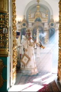 Божественная литургия в храме во имя Архангела Михаила с. Михайловка Саратовского района