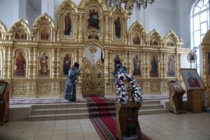 Литургия Преждеосвященных Даров в храме в честь Казанской иконы Божией Матери г.Саратова