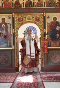 Божественная литургия на Архиерейском подворье – храме в честь иконы Божией Матери «Утоли моя печали» г.Саратова