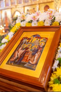 Божественная литургия в храме в честь Сретения Господня г.Саратова