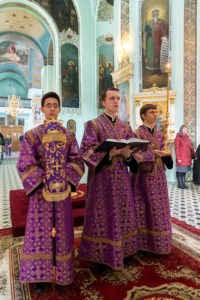 Литургия Преждеосвященных Даров в храме в честь Сошествия Святого Духа г. Саратова