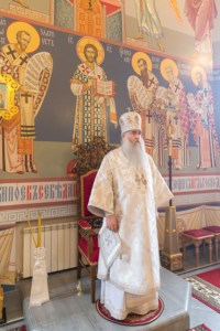 Божественная литургия в Свято-Никольском мужском монастыре г. Саратова
