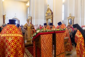Божественная литургия в храме великомученика Георгия Победоносца г. Саратова