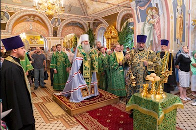 Всенощное бдение в Свято-Троицком кафедральном соборе г.Саратова