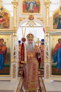 Божественная литургия в храме в честь Воскресения Христова с. Ивано-Языковка Аткарского района