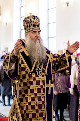 Божественная литургия в Свято-Никольском мужском монастыре г. Саратова