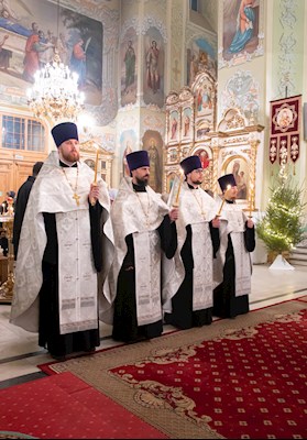 Всенощное бдение в Покровском соборе г. Саратова