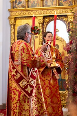 Божественная литургия в храме великомученика Георгия Победоносца г. Саратова