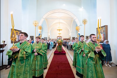 Митрополит Игнатий совершил Божественную литургию в Свято-Сергиевском женском монастыре с. Алексеевка