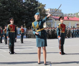Священник поздравил курсантов с принятием военной присяги