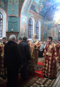 Всенощное бдение в Крестовоздвиженском храме г. Хвалынска