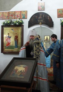 Всенощное бдение в храме в честь Благовещения Пресвятой Богородицы города Саратова