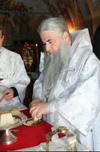 Крещальная литургия в Свято-Троицком соборе Саратова