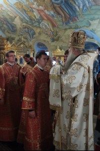 Всенощное бдение в Свято-Троицком соборе Саратова