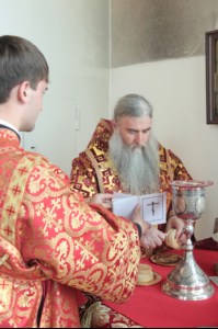 Божественная литургия в Свято-Троицком кафедральном соборе города Вольска