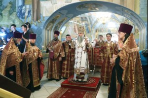 Всенощное бдение в Свято-Троицком кафедральном соборе г. Саратова