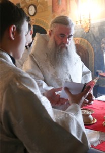 Крещальная литургия в Свято-Троицком кафедральном соборе г.Саратова