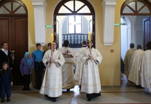 Литургия апостола Иакова на Архиерейском подворье — храме во имя святого апостола и евангелиста Иоанна Богослова при СПДС