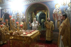 Божественная литургия в Свято-Троицком кафедральном соборе г.Саратова