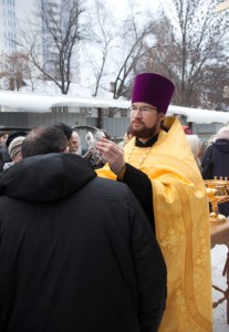 Освящены кресты и купола храма во имя великомученицы Екатерины г. Саратова