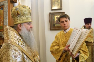 Божественная литургия в храме во имя святого равноапостольного великого князя Владимира г. Саратова