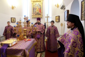 Божественная литургия в храме во имя святого великомученика Георгия Победоносца г.Саратова