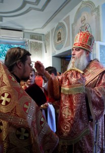 Всенощное бдение в храме святого великомученика и целителя Пантелеимона г. Саратова