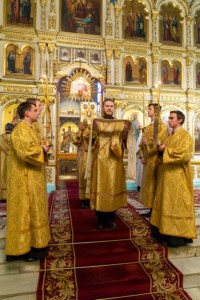 Божественная литургия в храме Сошествия Святого Духа г. Саратова