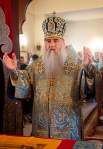Божественная литургия в храме в честь Владимирской иконы Божией Матери с. Багаевка Саратовского района