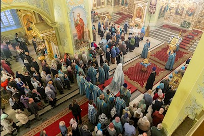 Всенощное бдение в Покровском храме г. Саратова