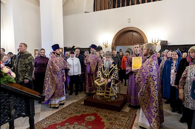 Божественная литургия в храме в честь иконы Божией Матери «Всех скорбящих Радость» г. Саратова