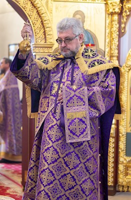 Литургия в храме великомученика Георгия Победоносца г. Саратова
