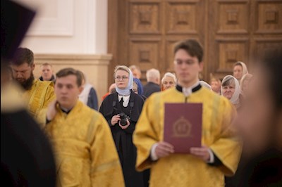 Всенощное бдение в Спасском кафедральном соборе г. Пензы