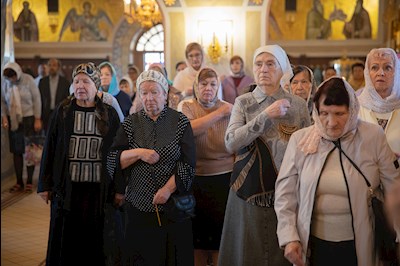 Митрополит Игнатий совершил Божественную литургию в Свято-Троицком кафедральном соборе Саратова