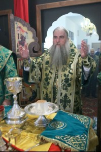 Божественная литургия в храме во имя преподобного Сергия Радонежского поселок Юбилейный г.Саратова
