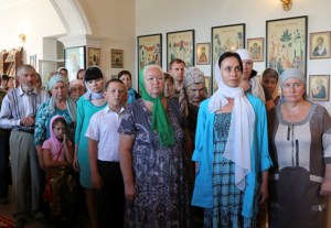 Всенощное бдение в храме в честь Рождества Христова города Вольска