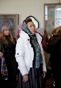 Вечерня в соединении с Божественной литургией свт. Иоанна Златоуста в храме в честь Благовещения Пресвятой Богородицы г.Вольска