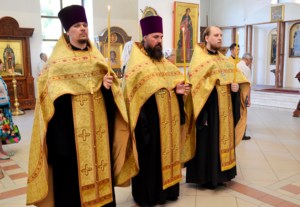 Всенощное бдение в храме в честь Рождества Христова г. Саратова