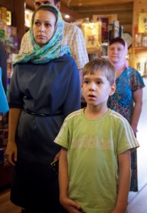 Всенощное бдение в храме в честь Рождества Пресвятой Богородицы города Саратова
