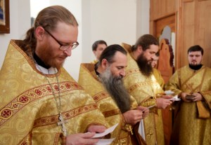 Божественная литургия в Свято-Иоанновском женском монастыре села Алексеевка Хвалынского района