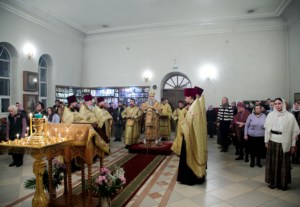 Всенощное бдение в Благовещенском храме г. Вольска