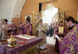 Божественная литургия в храме во имя святого благоверного князя Александра Невского г.Ртищево