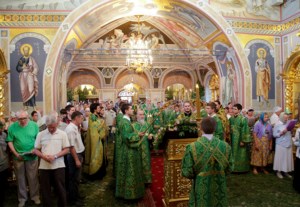 Всенощное бдение в Свято-Троицком кафедральном соборе г. Саратова